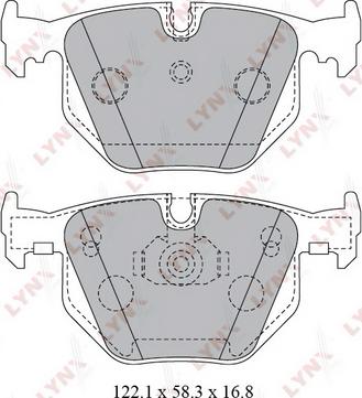 LYNXauto BD-1426 - Тормозные колодки, дисковые, комплект autospares.lv