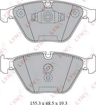 LYNXauto BD-1423 - Тормозные колодки, дисковые, комплект autospares.lv