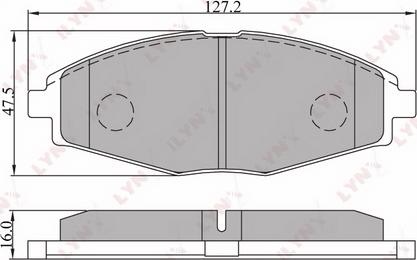 LYNXauto BD-1801 - Тормозные колодки, дисковые, комплект autospares.lv