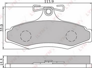 Lucas Electrical 6131721 - Тормозные колодки, дисковые, комплект autospares.lv