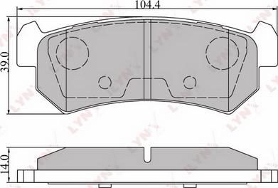 LYNXauto BD-1807 - Тормозные колодки, дисковые, комплект autospares.lv