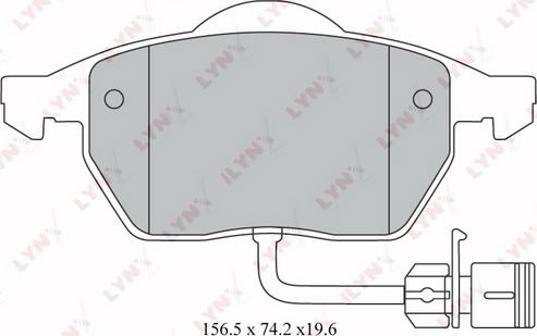 LYNXauto BD-1209 - Тормозные колодки, дисковые, комплект autospares.lv