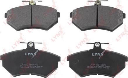 LYNXauto BD-1205 - Тормозные колодки, дисковые, комплект autospares.lv