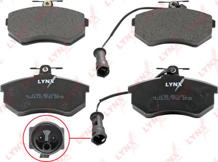 LYNXauto BD-1201 - Тормозные колодки, дисковые, комплект autospares.lv