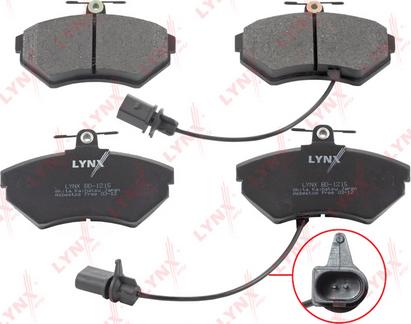 LYNXauto BD-1215 - Тормозные колодки, дисковые, комплект autospares.lv