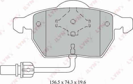 LYNXauto BD-1216 - Тормозные колодки, дисковые, комплект autospares.lv