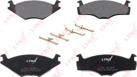 LYNXauto BD-8004 - Тормозные колодки, дисковые, комплект autospares.lv