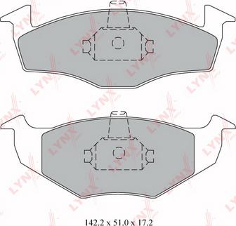 LYNXauto BD-8008 - Тормозные колодки, дисковые, комплект autospares.lv