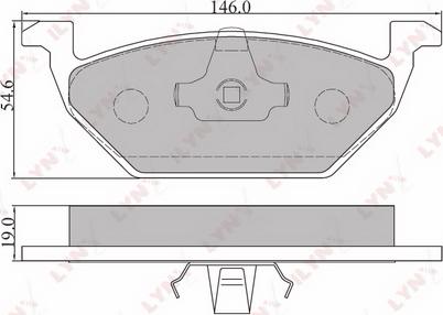 LYNXauto BD-8003 - Тормозные колодки, дисковые, комплект autospares.lv