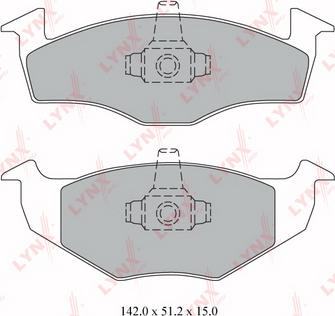 LYNXauto BD-8011 - Тормозные колодки, дисковые, комплект autospares.lv