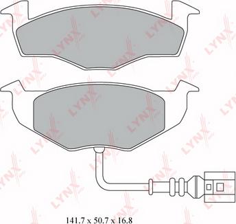 LYNXauto BD-8017 - Тормозные колодки, дисковые, комплект autospares.lv