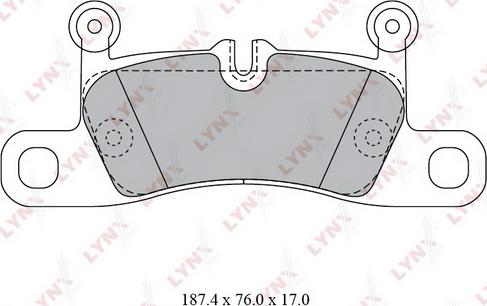 LYNXauto BD-8029 - Тормозные колодки, дисковые, комплект autospares.lv