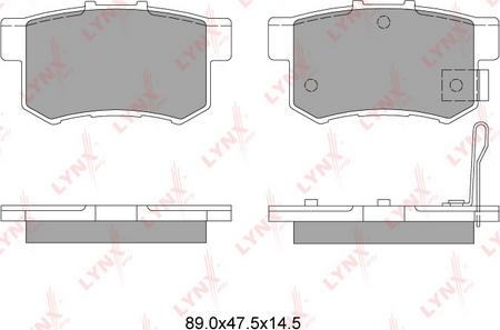 LYNXauto BD-3401 - Тормозные колодки, дисковые, комплект autospares.lv