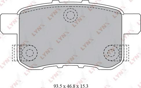 LYNXauto BD-3431 - Тормозные колодки, дисковые, комплект autospares.lv