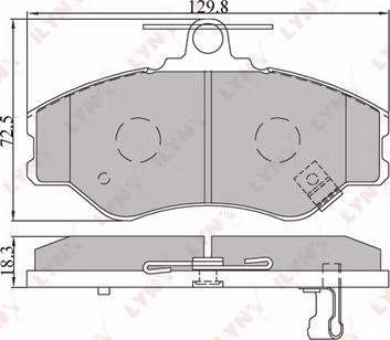 LYNXauto BD-3604 - Тормозные колодки, дисковые, комплект autospares.lv