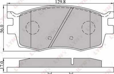 LYNXauto BD-3608 - Тормозные колодки, дисковые, комплект autospares.lv