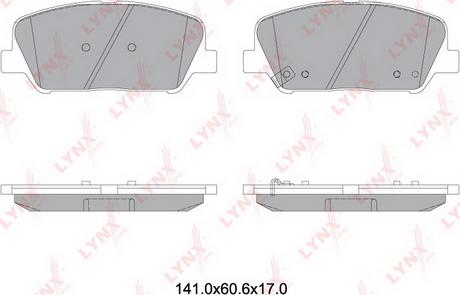 LYNXauto BD-3631 - Тормозные колодки, дисковые, комплект autospares.lv