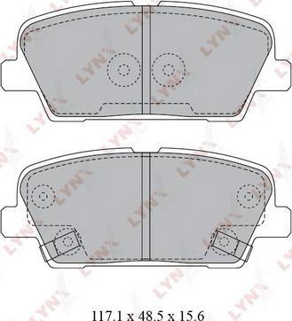 LYNXauto BD-3623 - Тормозные колодки, дисковые, комплект autospares.lv