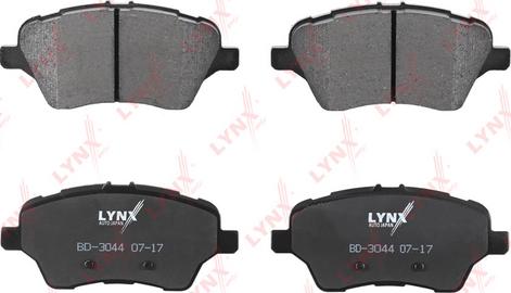 LYNXauto BD-3044 - Тормозные колодки, дисковые, комплект autospares.lv