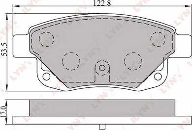 LYNXauto BD-3003 - Тормозные колодки, дисковые, комплект autospares.lv