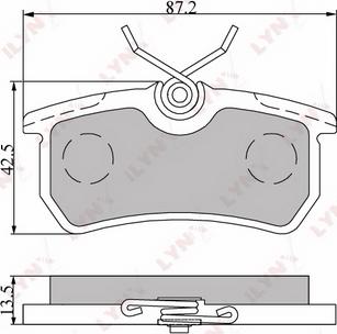 LYNXauto BD-3010 - Тормозные колодки, дисковые, комплект autospares.lv