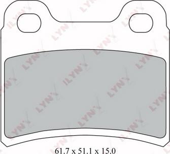 LYNXauto BD-3018 - Тормозные колодки, дисковые, комплект autospares.lv