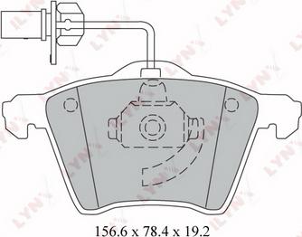 LYNXauto BD-3026 - Тормозные колодки, дисковые, комплект autospares.lv