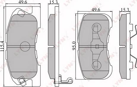 LYNXauto BD-2401 - Тормозные колодки, дисковые, комплект autospares.lv