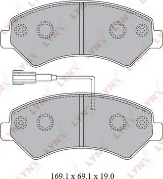 LYNXauto BD-2829 - Тормозные колодки, дисковые, комплект autospares.lv