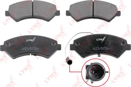 LYNXauto BD-2829 - Тормозные колодки, дисковые, комплект autospares.lv