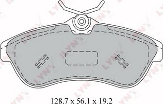 LYNXauto BD-2205 - Тормозные колодки, дисковые, комплект autospares.lv