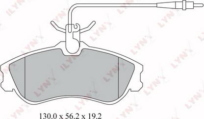 LYNXauto BD-2203 - Тормозные колодки, дисковые, комплект autospares.lv