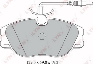 LYNXauto BD-2214 - Тормозные колодки, дисковые, комплект autospares.lv