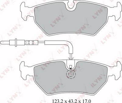 LYNXauto BD-2218 - Тормозные колодки, дисковые, комплект autospares.lv