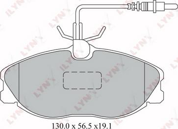 LYNXauto BD-2221 - Тормозные колодки, дисковые, комплект autospares.lv