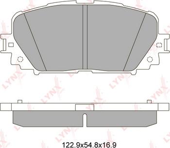 CAR PNT9541 - Тормозные колодки, дисковые, комплект autospares.lv