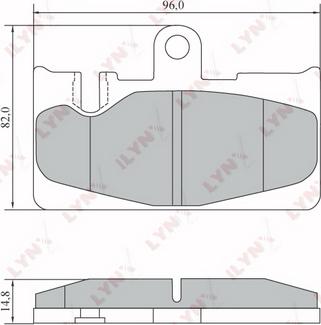 LYNXauto BD-7569 - Тормозные колодки, дисковые, комплект autospares.lv