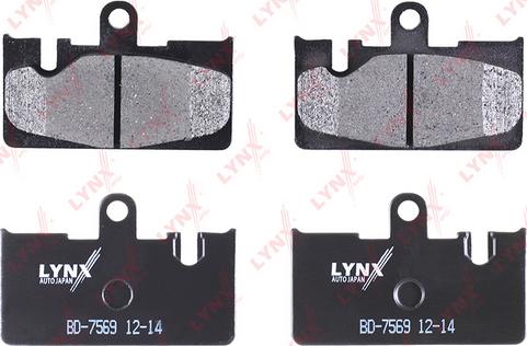 LYNXauto BD-7569 - Тормозные колодки, дисковые, комплект autospares.lv