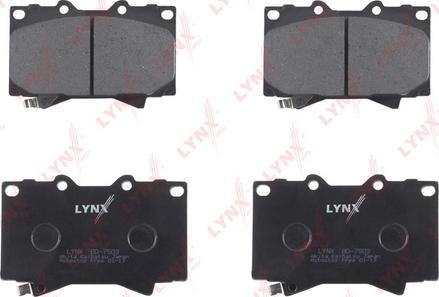 LYNXauto BD-7503 - Тормозные колодки, дисковые, комплект autospares.lv