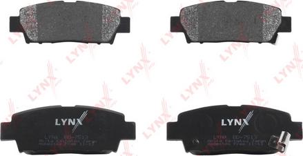 LYNXauto BD-7513 - Тормозные колодки, дисковые, комплект autospares.lv