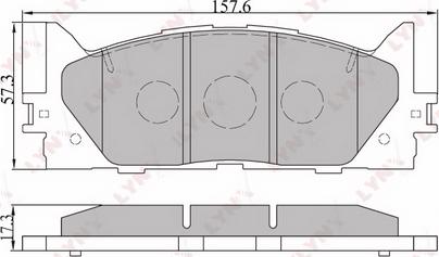 LYNXauto BD-7530 - Тормозные колодки, дисковые, комплект autospares.lv