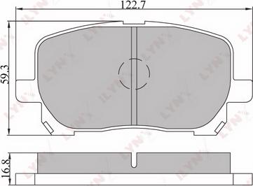 LYNXauto BD-7531 - Тормозные колодки, дисковые, комплект autospares.lv