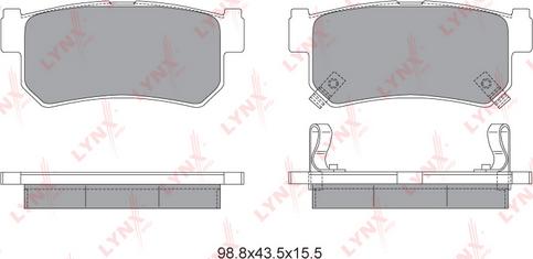 LYNXauto BD-7000 - Тормозные колодки, дисковые, комплект autospares.lv