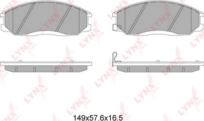 LYNXauto BD-7003 - Тормозные колодки, дисковые, комплект autospares.lv