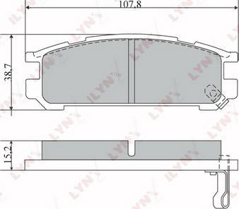 LYNXauto BD-7109 - Тормозные колодки, дисковые, комплект autospares.lv