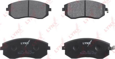 LYNXauto BD-7101 - Тормозные колодки, дисковые, комплект autospares.lv