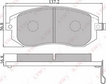 LYNXauto BD-7101 - Тормозные колодки, дисковые, комплект autospares.lv