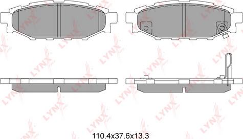 LYNXauto BD-7103 - Тормозные колодки, дисковые, комплект autospares.lv