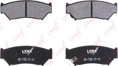 LYNXauto BD-7305 - Тормозные колодки, дисковые, комплект autospares.lv