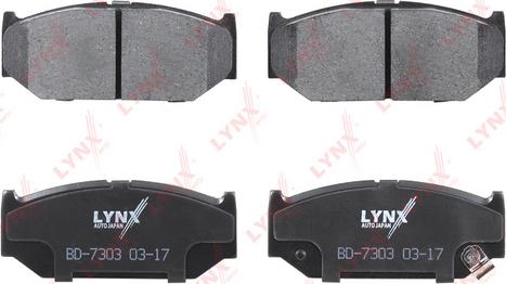 LYNXauto BD-7303 - Тормозные колодки, дисковые, комплект autospares.lv